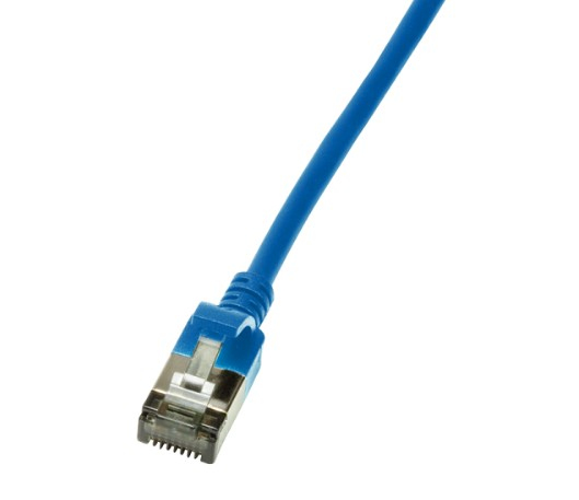 LogiLink Slim U/FTP, 1,5 m, Cat6a, U/FTP (STP), RJ-45, RJ-45, Blå