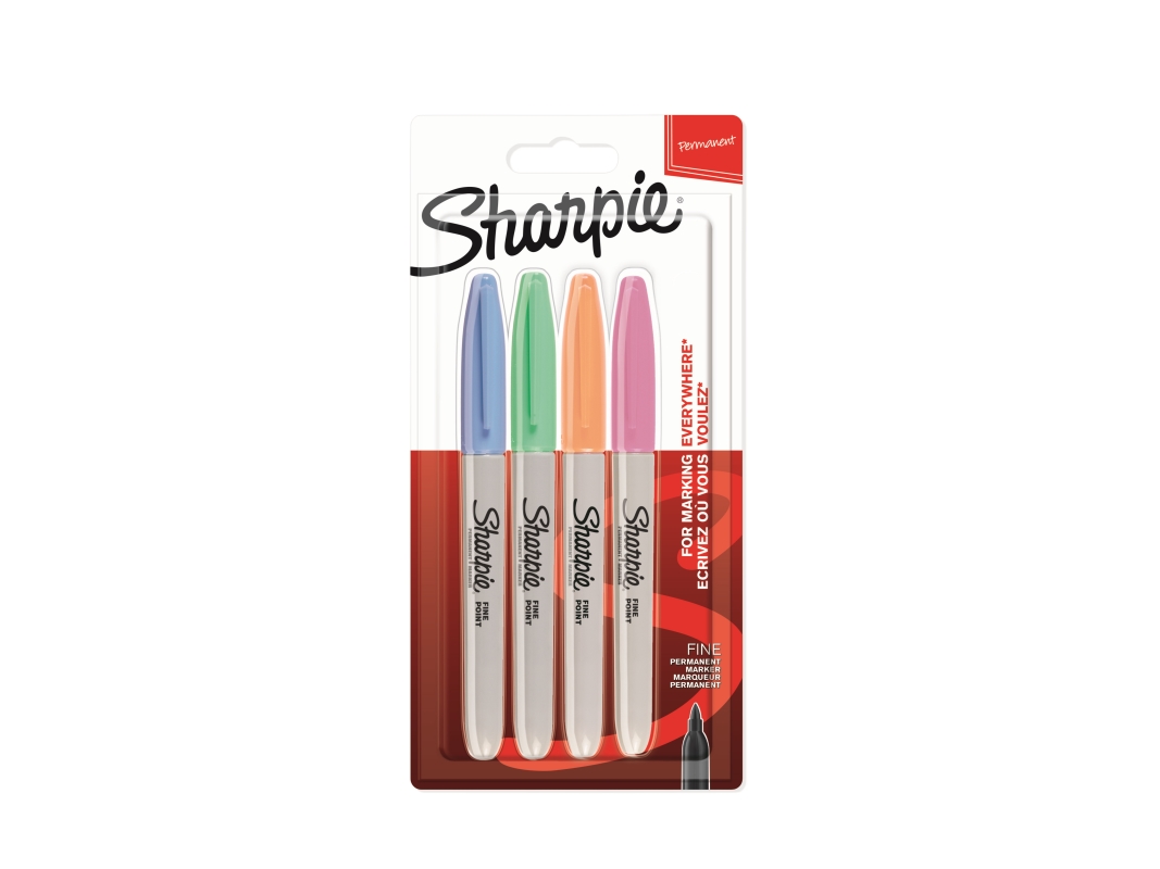 Sharpie 2065402, Blau, Grün, Orange, Pink, Fibre Tip, Fein, 1 Mm, Keramik, Stoff, Leder, Papier, Kunststoff, Ap