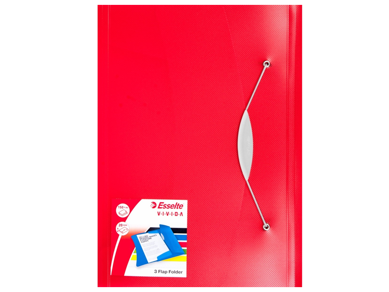 Elastikmappe A4 3-klap Esselte Vivida PP rød (10 stk.) | Arkivering - Elastikmappar & Chartekker - Elastikmappar | GameStuff