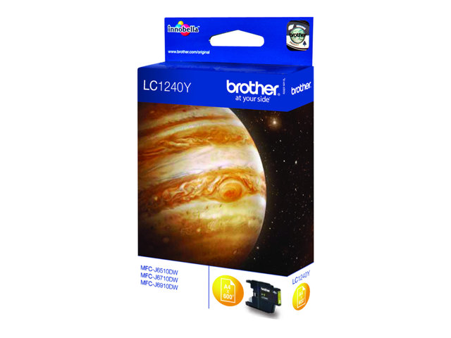 Brother Lc1240y - Gul - Original - Blækpatron - For Brother Dcp-J525w, Dcp-J725dw, Dcp-J925dw