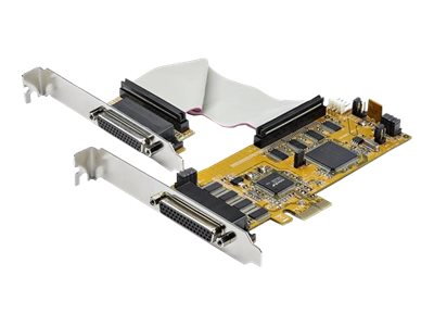Startech 8-Port Pci Express Rs232 Serial Adapter Card, Pcie Rs232 Serial Card, 16C1050 Uart, Low Profile Serial Db9 Controller/Expansion Card, 15Kv E