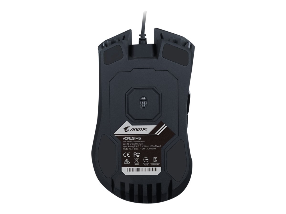 Aorus M5 - Mus - Højrehåndet - Optisk - Kablet - Usb - Mat Sort