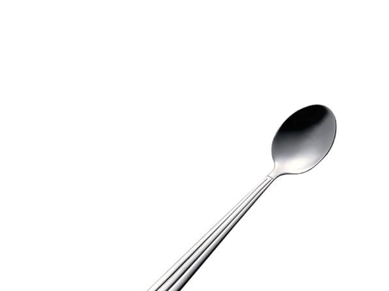 Kaffeske, Aida Groovy, stål, 13,5 cm, pakke a 12 stk