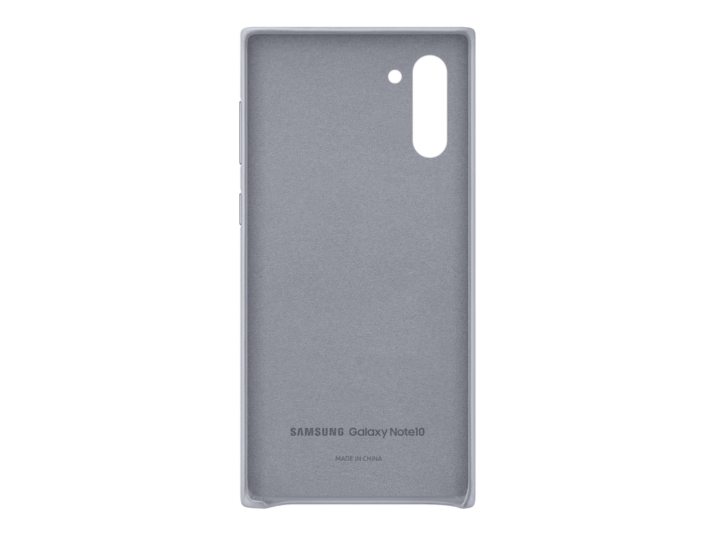 Samsung Leather Cover Ef-Vn970 - Bagsidecover Til Mobiltelefon - Læder - Grå - For Galaxy Note10, Note10 (Unlocked)