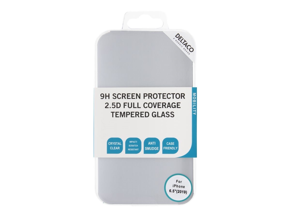 Deltaco Scrn-19Ip65 - Handy Displayschutzfolie - 2.5D - Glas - 6.5" - Kristallklar - Für Apple Iphone 11 Pro Max