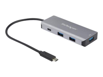 Startech.Com 4-Port Usb-C Hub Mit 3X Usb A Und 1X Usb C - Superspeed 10 Gbit/S Usb Typ-C 3.2 Gen 2 Hub - Usb-Bus-Stromversorgung - Kompakter Usb-C Au