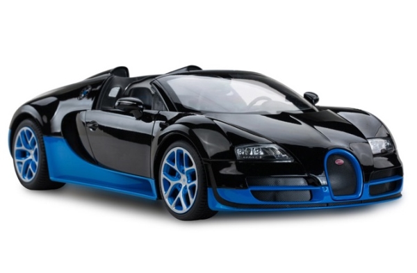 Rastar Bugatti Grand Sport Vitesse, Sportsvogn, Elektrisk motor, 1:14, Klar til at løbe (RTR), Sort, Rød, Dreng/Pige