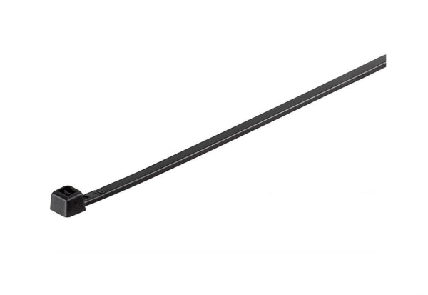 Goobay 17069, Aftagelig kabelbinder, Nylon, Sort, -35 - 85 °C, 200 mm, 2,5 mm