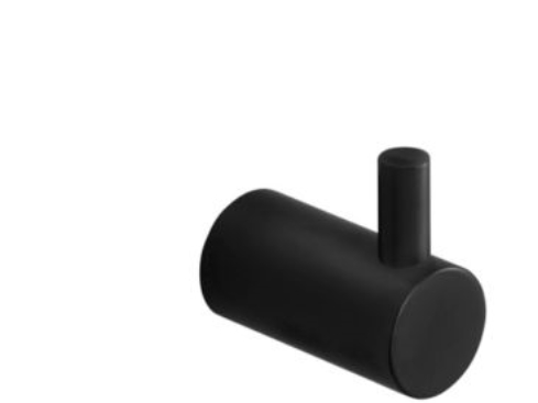 Pressalit Handtuchhakenstift, 2Er-Set, Mattschwarz