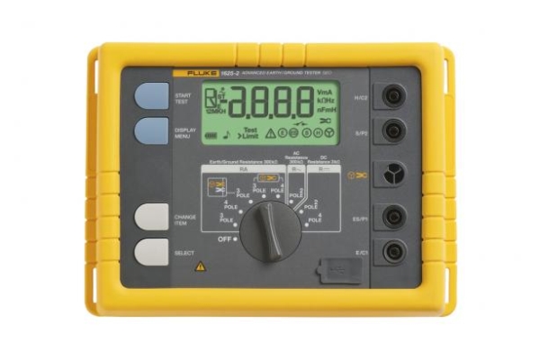 Fluke 1625-2 GEO-sarja, lajittelu, Gul, 50 V, 0,1 V, Knapper, Dreje, 5%, 8 sek./puoli