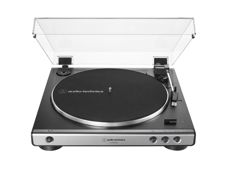 Audio-Technica AT-LP60XUSB, Remdriven skivtallrik, Helautomatisk, Grå, Metallisk, Gjuten aluminium, 33 1/3,45 RPM, Likströmsservomotor | TV, Ljud & Bild - Musikstudio - Mixerbord, Jukebox & Vinyl | GameStuff