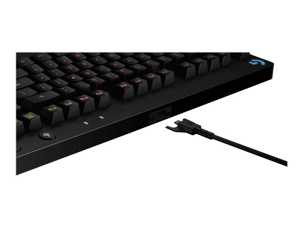skandale bh Sæt tøj væk Logitech® | G Pro Mechanical Gaming Keyboard - Tastatur - bagbelyst - USB -  Pan Nordic - tastkontakt: GX Blue Clicky - sort