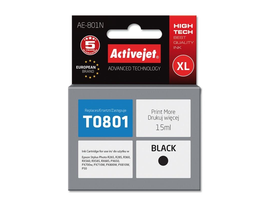 Tusz Activejet Tusz Ae-801N / T0801 (Black)