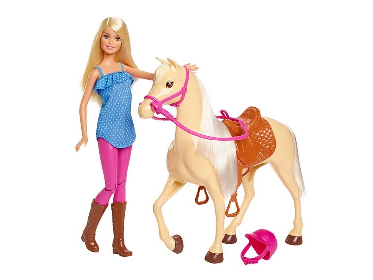 Barbie Doll And Horse (Blonde)