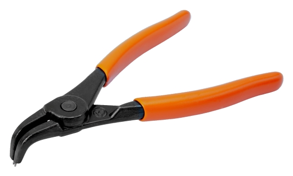 Bahco Låseringstang, udvendige låseringe, Cirkeltænger, 2 cm, 2,57 cm, 9,5 mm, PVC, Stål, Orange