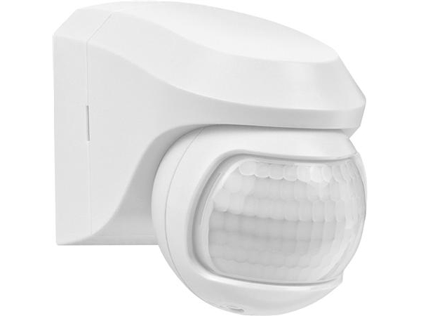 Rörelsesensor utomhus 200°, 230V, 12m, vit | EL Artiklar - Andra EL - Övriga | GameStuff