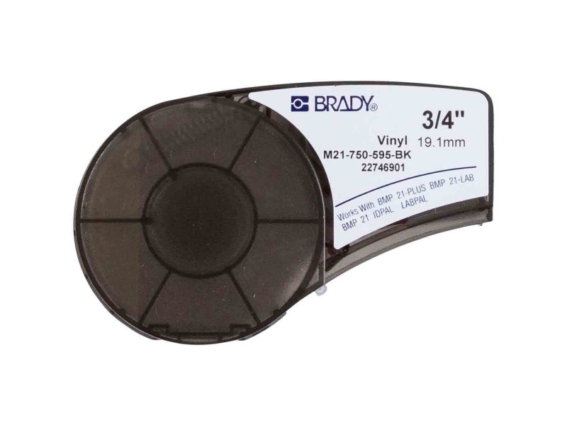 Brady M211 Und M210, Vinyletiketten Für Den Innen- Und Außenbereich, Schwarz, Selbstklebendes Druckeretikett, Vinyl, Wärmeübertragung, Acryl, Permane