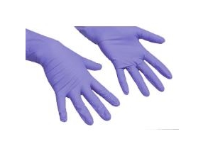 Handske Engangs LiteTuff str M utan Pudder Nitril Blå,10 pk x 100 stk/krt | Kläder & Säkerhet - Handskar - Rengöringshandskar | GameStuff