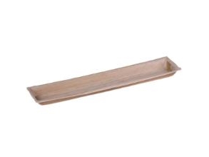 Fad 41.5x8.5x2.8 cm Bionedbrydelig Palmeblad,4 pk x 25 Stk/krt | Catering - Engångsservis - Tallrikar | GameStuff