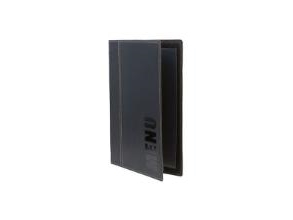 Menykorthållare A5 25x19 cm Securit Trendy visar 4 A5-sidor Läderomslag Svart,10 st/pack | Papper & Emballage - Skyltning - Skyltning | GameStuff