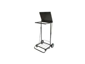 Affaldsstativ 110 Ltr Med Pedal/Låg Rustfri,1 Stk