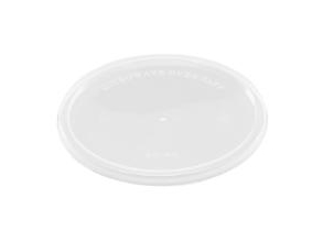 Plastlåg Ø120 Mm Rund Klar Pp,10 Ps X 50 Stk/Krt