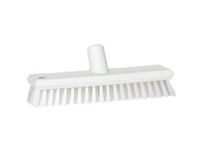 Gulvskrubbe 27 Cm Medium Med Vandgennemløb Hvid