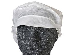 Hygiejnehat Snood cap str XL med Skygge/Hårpose Hvid,100 stk/pk | Kläder & Säkerhet - Arbetskläder - Engångskläder | GameStuff