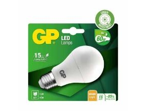 LED Pære GP Classic E27 9W-60W,8 stk/krt