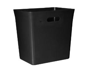 Abfalleimer Avedøre 20 L Recyclingkunststoff Schwarz (6 Stk./Krt.)