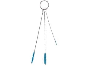 Rensesæt Vikan Med 3 Børster Ø2. Ø5. Ø6 Mm Blød Blå,10 Set X 3 Stk/Krt
