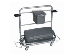 Reinigungswagen Vikan Slimliner 795X400x830mm Grau Aluminium/Metall/Pp/Pvc Für Feuchtesystem
