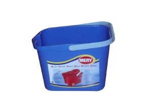 Mopp Npc Polska Mery Rechteckiger Eimer 14 L Mit Auswringer, Blau