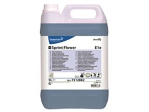 Universalrengøring Sprint Flower E1e Med Farve/Parfume 5 Ltr Blå,2 Dnk X 5 Ltr/Krt