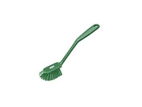 Vikan Geschirrspülbürste Mit Schabkante Mittel 280Mm Grün