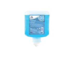 Skumsæbe Azure Foam Ecolabel Med Farve/Parfume Til Dispenser 1 Ltr Blå,6 Fl X 1 Ltr/Krt