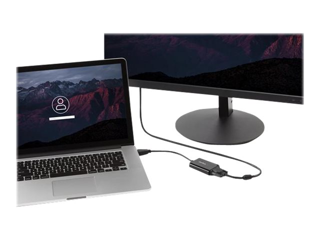 Startech.Com Hdmi Auf Vga Video Konverter Mit Audio Fuer Desktop Pc / Laptop / Ultrabook - 1920X1080, 1920 X 1080 Pixel, 720P, 1080P, 60 Hz, Schwarz,