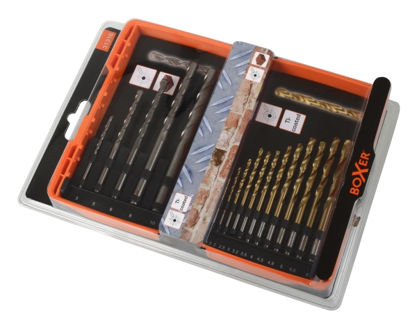 Boxer Hss-Kombibohrer-Set 17-Teilig