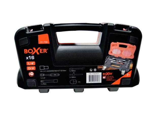 Boxer Topnøglesæt 1/4" - 16 Dele