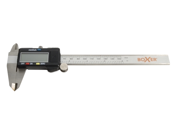 Boxer Digitaler Rechenschieber Mit Lcd-Anzeige 0 - 150 Mm Aus Edelstahl