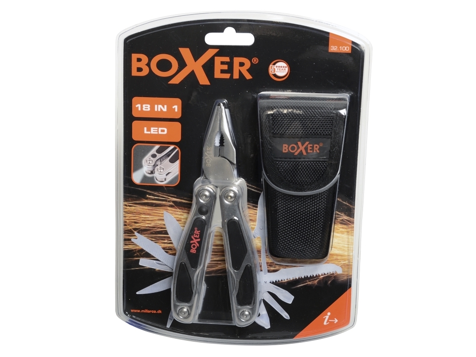 Boxer® multiverktyg med ljus och 18 funktioner | Verktyg & Verkstad - Handverktyg - Övriga handverktyg | GameStuff