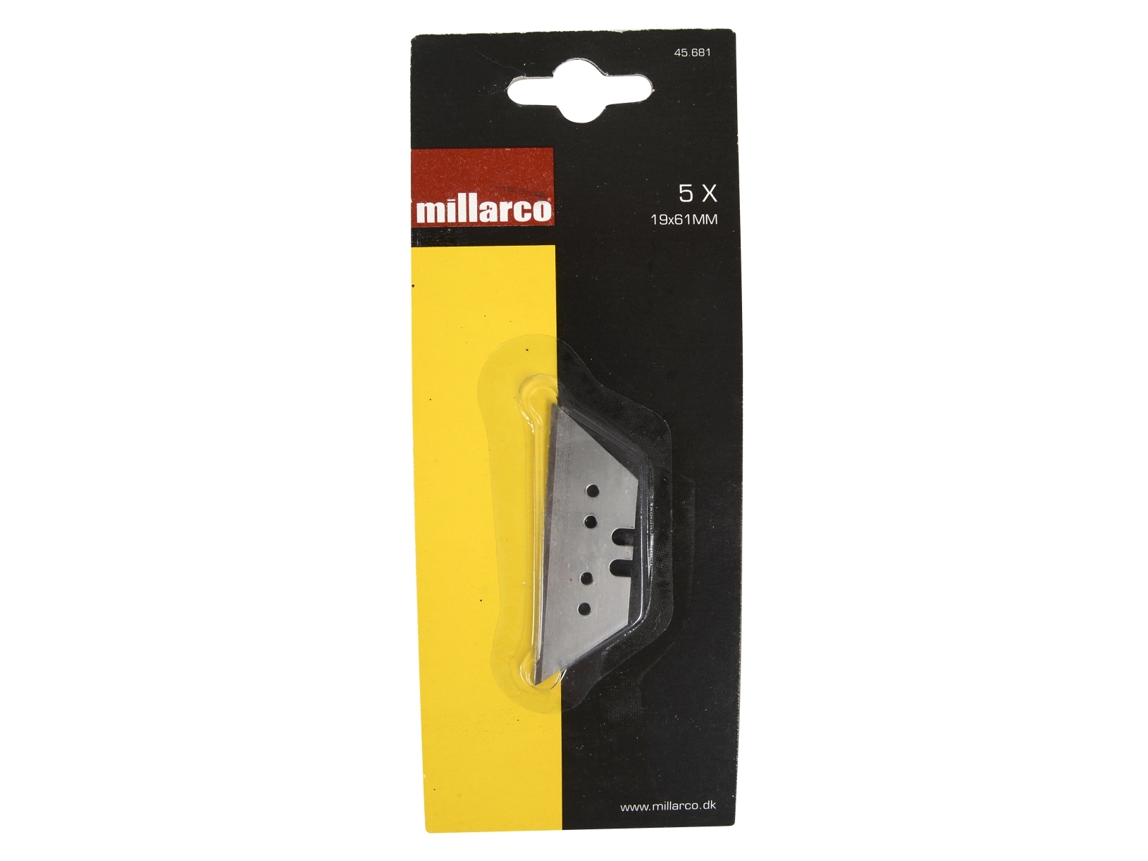 Millarco® trapetsblad 61 x 19 mm 5-pack | Verktyg & Verkstad - Handverktyg - Knivar | GameStuff