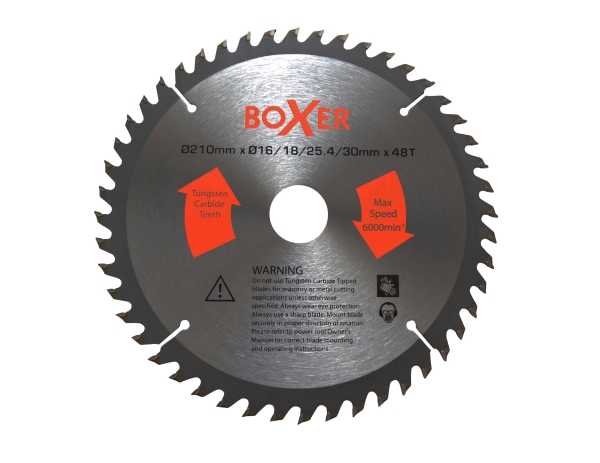 Boxer Kreissägeblatt Ø210 X Ø16/18/25,4/30 Mm 48 Zähne