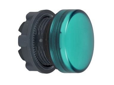 Schneider Electric ZB5, painike, vihreä, yleis-LED, IP66, IK05, luokka II