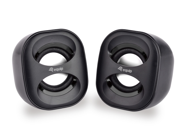 Equip 245330, 2.0 Kanaler, Ledningsført, 3 W, 90 - 20 Hz, 40 Ohm (O), Sort