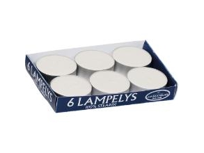 Stumpen-/Teelichter Groß 60 Mm Brenndauer 8 Stunden Weiß, 15Er Pack X 6 Stk/Krt