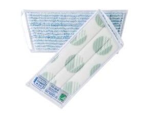 Moppe 25 Cm Med Klettverschluss Mikrofaser Blåstribet,1 Stk