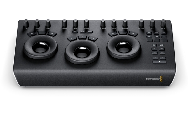 Blackmagic Design Davinci Resolve Micro Panel, Schwarz, Knopf, Jog Dial, Trackball