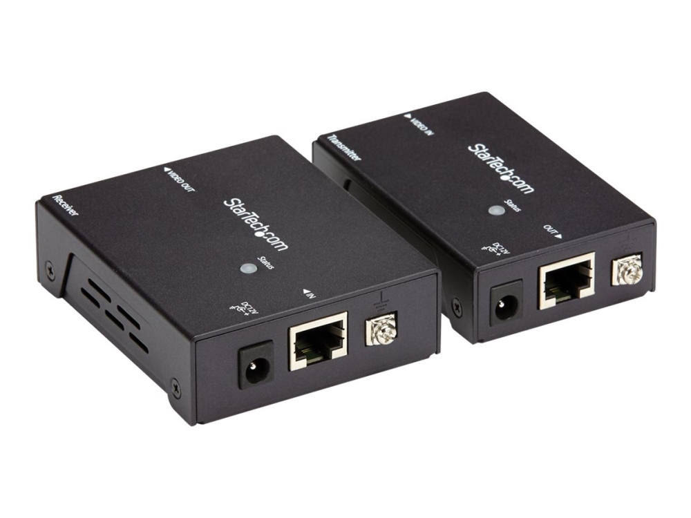 Startech HDMI over CAT5e / CAT6 Ethernet Extender with HDBaseT - 4K@115ft, 1080p@230ft - HDMI Video Transmitter and Receiver Kit w/ POC (ST121HDBTE) - Video/audio ekspander - over CAT 5e/6 - op til 70 m - for P/N: ST121HDBTRP, ST124HD4K, SVA12M2NEUA, SVA12M5NA