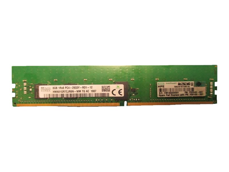 Hp Hpe Server-Speicher 8Gb (1X8gb) Single Rank X8 Ddr4-2933 Cas-21-21-21 Registered Smart Memory Kit, Ecc